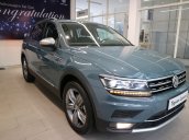 Xe SUV nhập khẩu 7 chỗ dành cho gia đình - VW Tiguan Luxury, màu xanh độc lạ - xe nhập - giảm 120tr