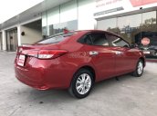 Bán xe Toyota Vios 1.5G CVT 2018 màu đỏ, xe gia đình đi 53.000km BS, Đồng Nai - xe chính hãng