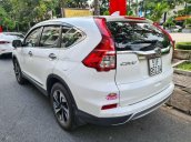 Bán xe Honda CR V 2.4G 2016, màu trắng số tự động, bao rút HS