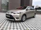 Chính Chủ bán Toyota Vios G 1.5L màu vàng cát, nội thất màu đen, sản xuất 2016, một chủ từ đầu, 5 lốp zin theo xe