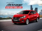 Bán Mitsubishi Attrage năm sản xuất 2020, màu đỏ, nhập khẩu nguyên chiếc, giá chỉ 375 triệu