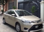 Cần bán lại xe Toyota Vios sản xuất năm 2015, màu vàng cát còn mới