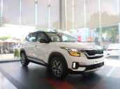 Kia Seltos 1.4 Premium 2020 màu trắng, đưa trước 205 triệu nhận xe