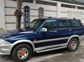 Bán Ssangyong Musso sản xuất năm 2002, màu xanh lam, nhập khẩu xe gia đình, giá 125tr