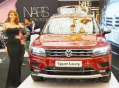 Tiguan Luxury S phiên bản nâng cấp 2021 màu đỏ Ruby, 2.0 Turbo, vay NH 90%, giao xe ngay, miễn phí tận nhà