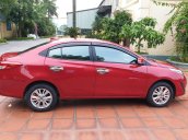 Toyota Vios sản xuất năm 2019, còn mới zin, xe màu đỏ cực đẹp, giá siêu mềm