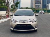 Bán Toyota Vios sản xuất 2017, màu vàng cát, máy chất