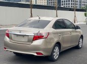 Bán Toyota Vios sản xuất 2017, màu vàng cát, máy chất