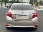 Bán Toyota Vios sản xuất 2017, màu vàng cát, máy chất