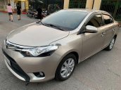 Cần bán lại xe Toyota Vios 1.5G sản xuất 2017, màu vàng cát còn mới