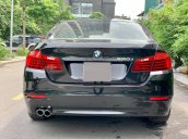 BMW 520i sản xuất 2014 đen/kem biển HN, full option: Cửa hit, đá cốp, màn hình to