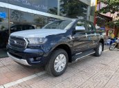 Bán xe Ford Ranger Limited New 2021, màu xanh Crystal Blue, xe nhập