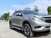 Bán Mazda BT 50 sản xuất 2018, màu bạc, nhập khẩu  