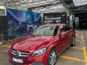 Bán Mercedes C200 màu đỏ/ đen 2016, ĐK 2017