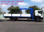 Isuzu FVR900 thùng lửng lắp cẩu Tadano, giao xe ngay, giá tốt, hỗ trợ vay ngân hàng thủ tục nhanh gọn