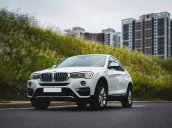 Bán xe BMW X4 màu trắng sản xuất 2014, nội thất kem