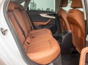 Bán Audi A4 40 TFSI model 2021 máy 2.0L Turbo, siêu lướt, xe màu trắng, nội thất nâu da bò sang trọng và đẳng cấp