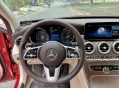 Bán Mercedes C200 Exclusive đỏ/kem 2020 vô thêm cửa hít