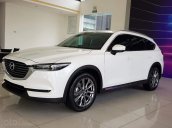 Hỗ trợ mua xe giá thấp chiếc Mazda CX8 màu trắng đời 2020, tặng phụ kiện chính hãng