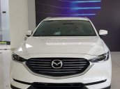 Hỗ trợ mua xe giá thấp chiếc Mazda CX8 màu trắng đời 2020, tặng phụ kiện chính hãng