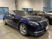 Bán xe Mercedes S450L màu xanh, nội thất nâu, đăng ký 2020, chạy 999 km, mới 99%, giá cực hợp lý