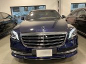 Bán xe Mercedes S450L màu xanh, nội thất nâu, đăng ký 2020, chạy 999 km, mới 99%, giá cực hợp lý