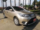 Bán ô tô Toyota Vios 1.5G CVT sản xuất năm 2016, màu vàng số tự động, 450 triệu