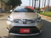 Bán ô tô Toyota Vios 1.5G CVT sản xuất năm 2016, màu vàng số tự động, 450 triệu