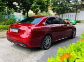 Bán xe C300 AMG SX 2017 - model 2018 màu đỏ/ nội thất đen