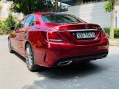 Bán xe C300 AMG SX 2017 - model 2018 màu đỏ/ nội thất đen