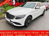 Bán Mercedes C200 Exclusive sản xuất 2020, màu trắng