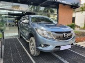 Bán Mazda BT 50 bản MT 2 cầu, sản xuất năm 2018 màu xanh lam siêu đẹp giá tốt