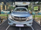 Bán Mazda BT 50 bản MT 2 cầu, sản xuất năm 2018 màu xanh lam siêu đẹp giá tốt