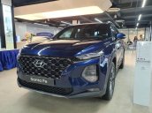 Bán xe Hyundai Santa Fe 2.2L máy dầu cao cấp năm 2020, màu xanh lam số tự động