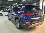 Bán xe Hyundai Santa Fe 2.2L máy dầu cao cấp năm 2020, màu xanh lam số tự động