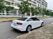 Audi A6 model 2018, màu trắng nội thất nâu, SX 2017