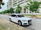 Audi A6 model 2018, màu trắng nội thất nâu, SX 2017