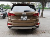 Bán Hyundai Santa Fe năm 2017, màu nâu mới chạy 48000 km giá cạnh tranh