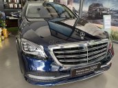 Mercedes S450L 2019 cũ, màu xanh, nội thất kem, xe chính hãng, giá cực rẻ