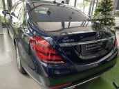 Mercedes S450L 2019 cũ, màu xanh, nội thất kem, xe chính hãng, giá cực rẻ