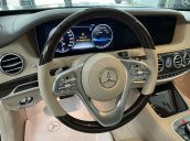 Mercedes S450L 2019 cũ, màu xanh, nội thất kem, xe chính hãng, giá cực rẻ