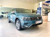 [Luôn có sẵn xe đủ màu giao ngay] mời anh chị xem giá lăn bánh + CTKM T8/2021 của xe Tiguan Luxury S 2021 màu xanh Petro