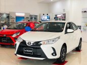 Bán gấp Toyota Vios 2021 số sàn, trả trước 140tr, xả kho giá tốt, tặng 1 năm bảo hiểm, giao ngay