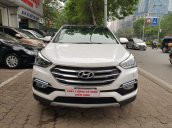 Sàn ô tô Hà Nội bán Hyundai Santafe 2.4AT, bản xăng đặc biệt màu trắng sản xuất năm 2017 hai cầu xe một chủ