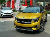 Kia Seltos 1.4 Turbo Premium, màu vàng - giao xe ngay + full phụ kiện