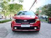 Kia Sorento 2.2D Signature 2021 máy dầu màu đỏ giao liền, đưa trước 424 triệu + tặng BHVC