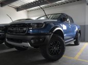 Vua bán tải Ford Ranger Raptor 2.0 AT 4x4, 2021, màu xanh lam, nhập khẩu Thái Lan, hỗ trợ lãi suất thấp nhất