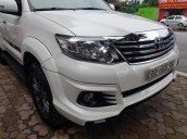 Toyota Fortuner 2.7 1 cầu 2016, màu trắng chạy băng băng