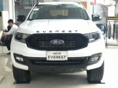 Giao ngay Ford Everest Sport 2021, trắng, giảm tiền mặt trực tiếp, tặng BHTV, gói phụ kiện