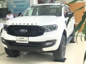 Giao ngay Ford Everest Sport 2021, trắng, giảm tiền mặt trực tiếp, tặng BHTV, gói phụ kiện